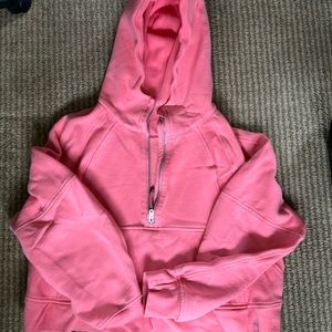 Cropped scuba 1/2 zip